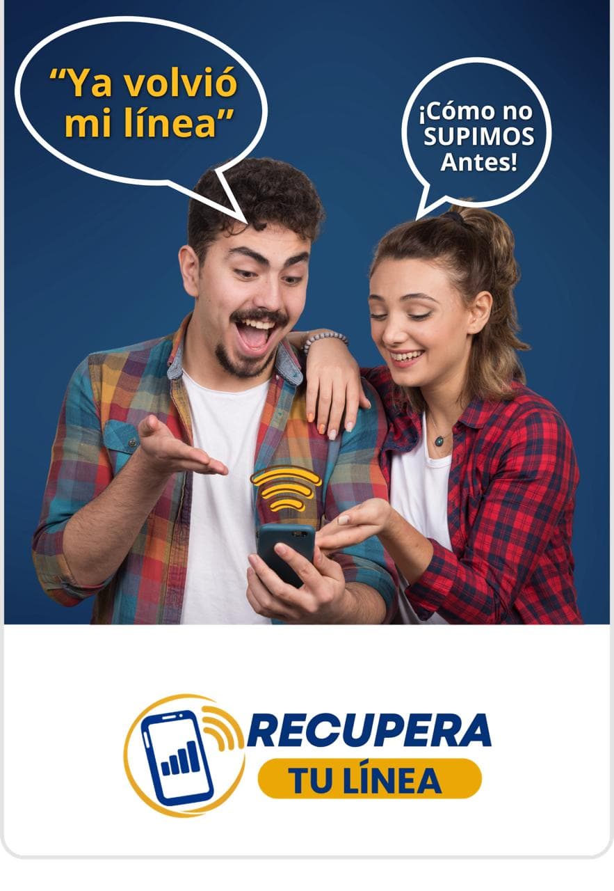 Pareja feliz porque recuperó su línea celular: “Ya volvió mi línea”. Recupera tu Línea.